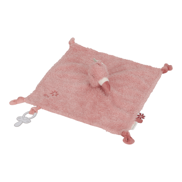 Little Dutch - Safari Friends Kuscheltuch Flamingo - Pink