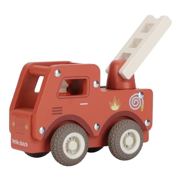 Little Dutch - Holzfeuerwehrwagen – Rot