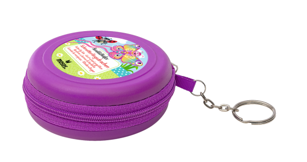 Krabbelkäfer Schmetterlingsdrache pink (violette Aufbewahrungstasche) - moses