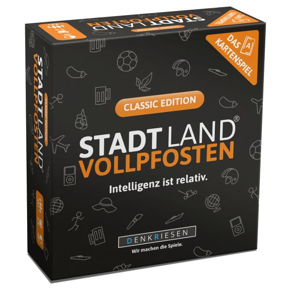 STADT LAND VOLLPFOSTEN® – Das Kartenspiel – CLASSIC EDITION "Intelligenz ist relativ"