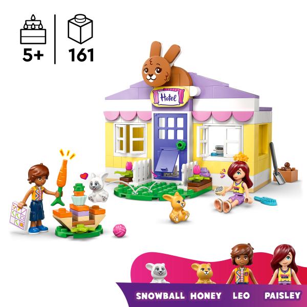 LEGO Friends - Heartlake City Hasenhotel, Spielzeug mit Mini Puppen