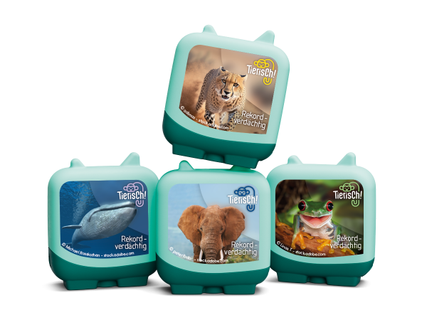 Tonies. - Clever Tonies - Tierisch! Rekordverdächtig – bestehend aus 4 Clever Tonies