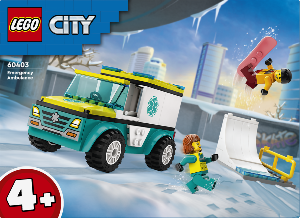 LEGO® City Great Vehicles - Rettungswagen und Snowboarder