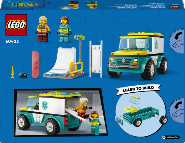 LEGO® City Great Vehicles - Rettungswagen und Snowboarder