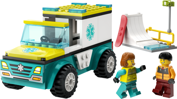 LEGO® City Great Vehicles - Rettungswagen und Snowboarder