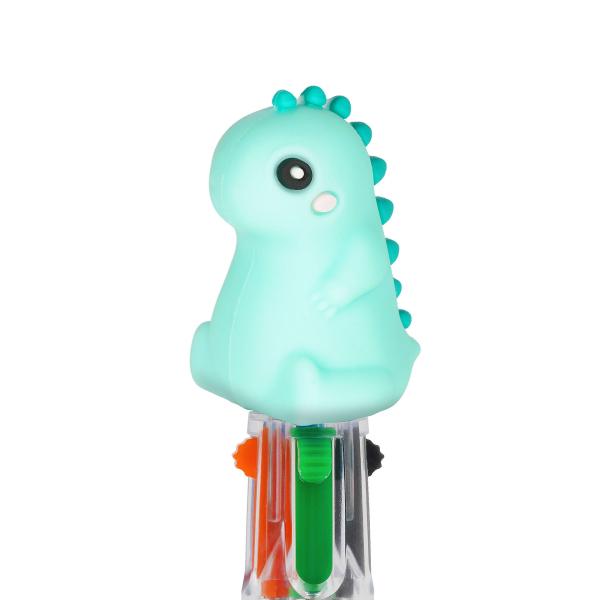 Mini-Kugelschreiber mit 4 Farben - Mini Magic Rainbow DINO - LEGAMI