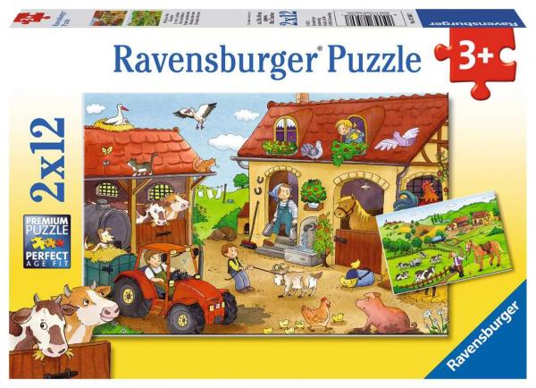 Ravensburger Kinderpuzzle - Fleißig auf dem Bauernhof