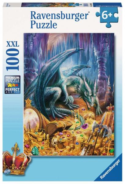 Ravensburger Der Höhlendrache 100 Teile XXL Kinderpuzzle - Puzzle für Kinder ab 6 Jahren