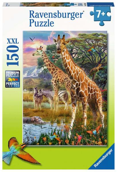 Ravensburger Bunte Savanne 150 Teile XXL Kinderpuzzle - Puzzle für Kinder ab 7 Jahren