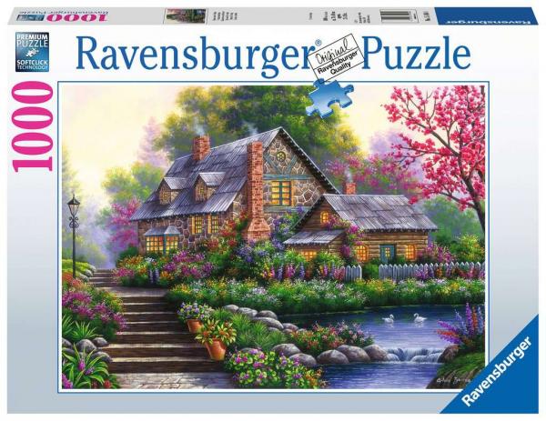 Ravensburger Puzzle - Romantisches Cottage - 1000 Teile