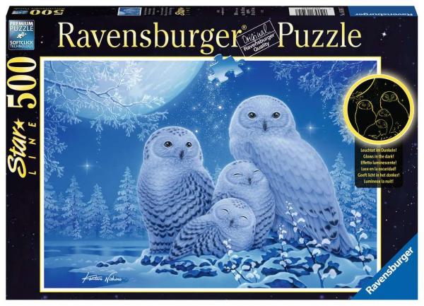 Ravensburger Puzzle - Eulen im Mondschein - 500 Teile