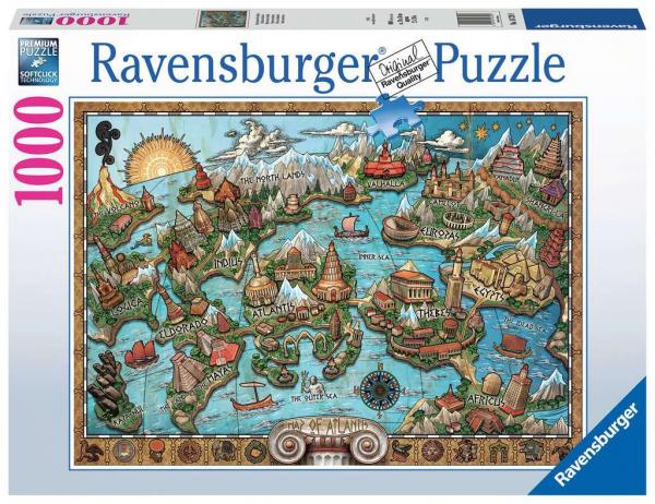 Ravensburger Puzzle 167238- Geheimnisvolles Atlantis - 1000 Teile