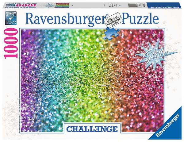 Ravensburger Challenge Puzzle 16745 - Glitzer - 1000 Teile Puzzle für Erwachsene und Kinder ab 14 Jahren