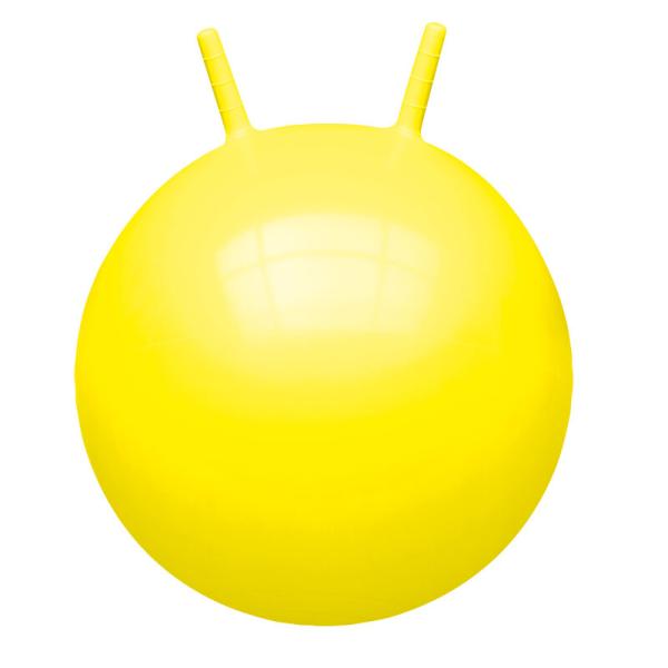 JOHN - Sprungball Mit Hörnchen 45-50 cm gelb