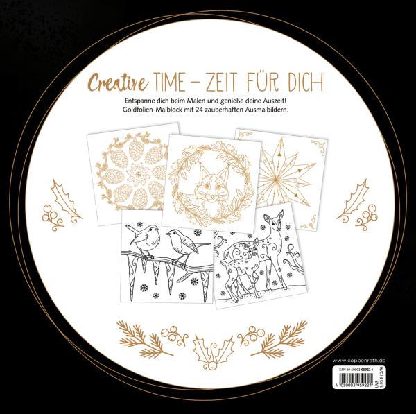 Ausmal-Glück: Goldfolien-Malblock - Magic Winter (Creative Time) - Die Spiegelburg