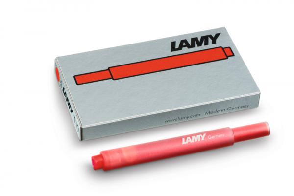 LAMY Tintenpatrone T10 rot /  nicht löschbar